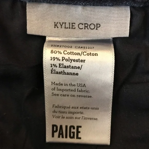 PAIGE Kylie Crop 80% Cotton Women’s Jeans - 28 - Picture 13 of 17
